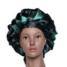 Load image into Gallery viewer, Elite Satin Bonnet - Night Jade | Satin Bonnets For Natural Hair